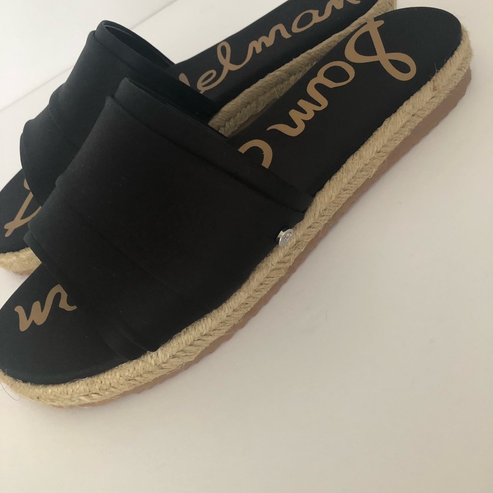 NWOT Sam Edelman Satin Flat Espadrilles